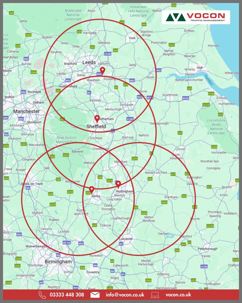 VOCON Traffic Management Depot Map with Locations