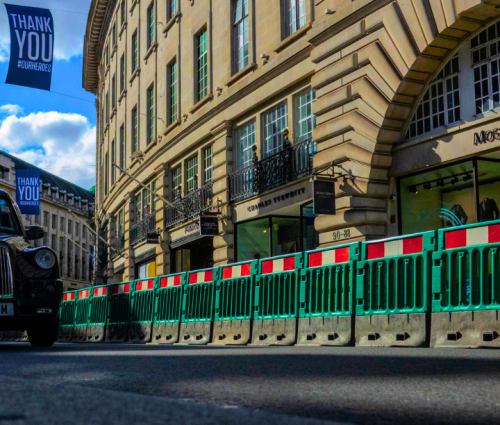 VOCON Strong wall barrier on site