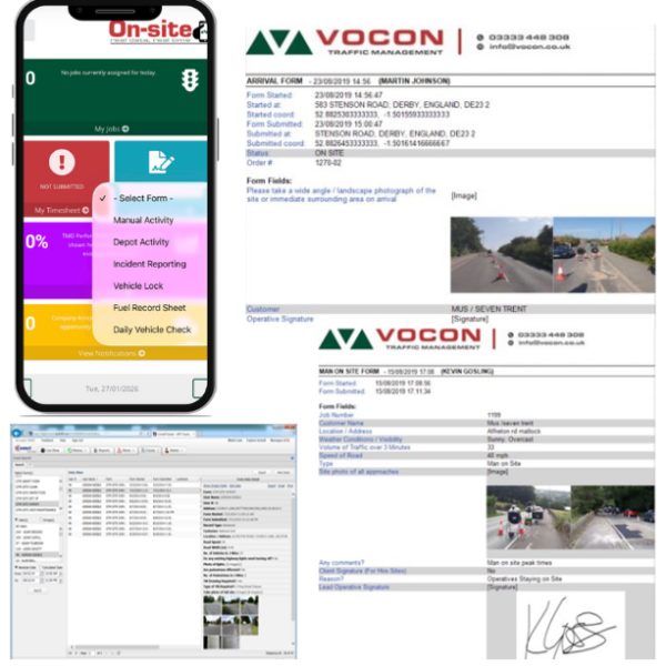 VOCON Onsite app